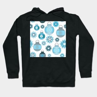 Ornaments and Snowflakes Christmas Holiday Pattern Hoodie